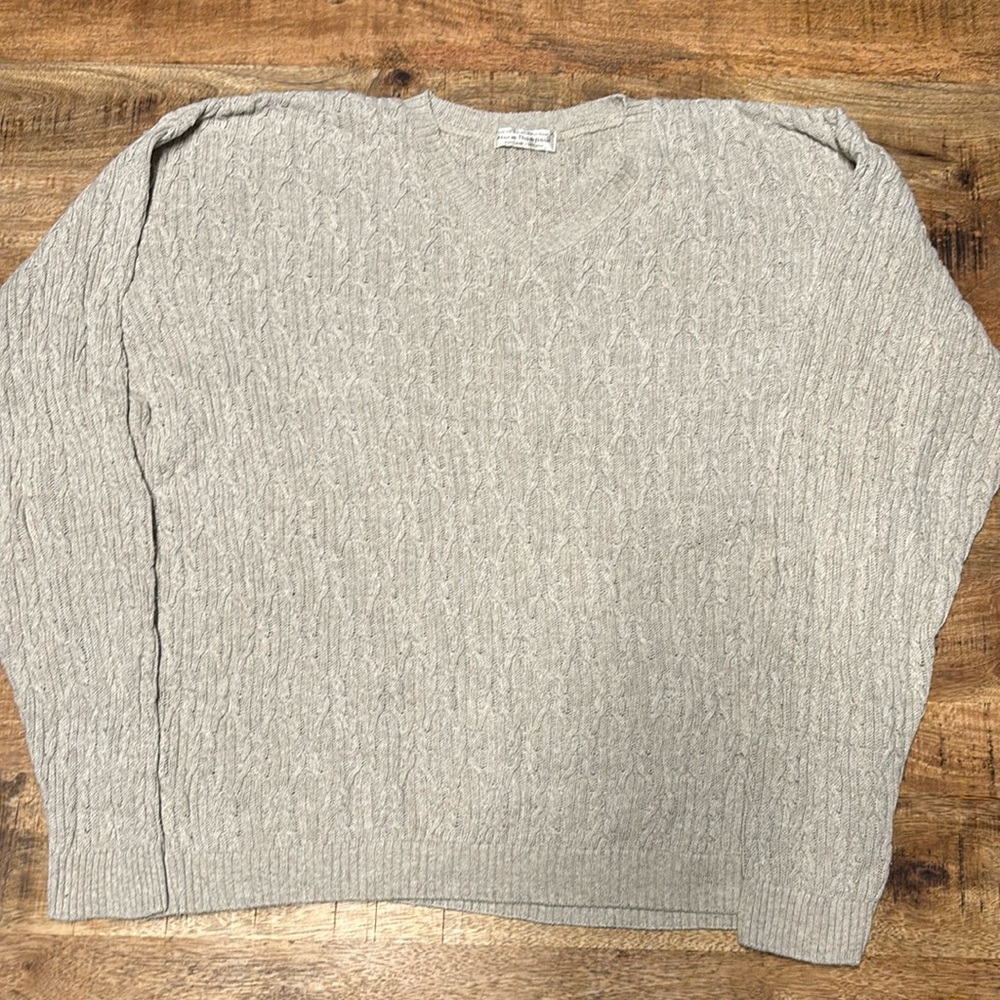 VGT Norm Thompson Sweater Adult Size Textured Pullover Mens 90s No Size Tag (2)